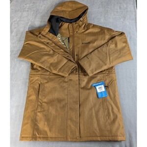 Columbia Women's Portland Point Parka Gold Omni-Heat Infinity Herringbone Large‎